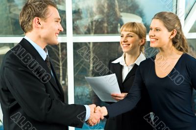 Business handshake