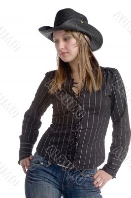 woman in hat