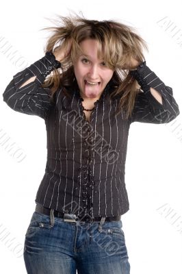 happy young woman