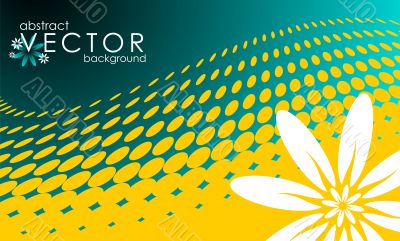 vector spring illustration with flower