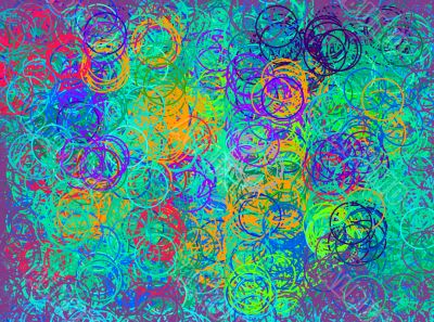 paper circles abstract