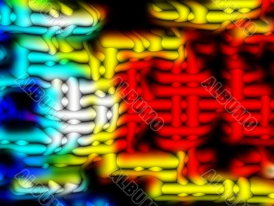 multicoloured techno weave