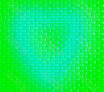 green heart on green wall