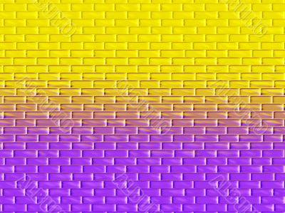 Simple yellow purple wall background