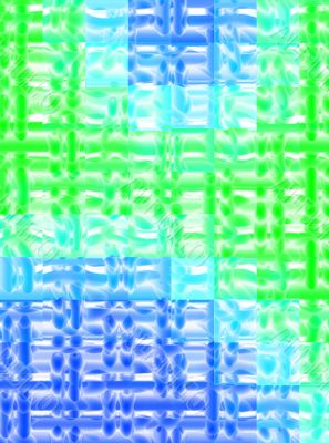 tech blue and green