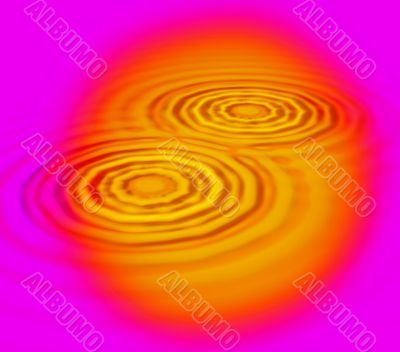 Colourful ripples
