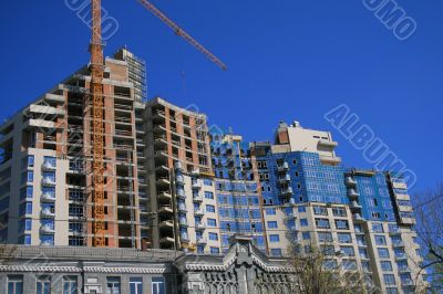 construction of a high-raise building