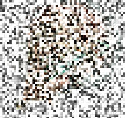 Small square tiles