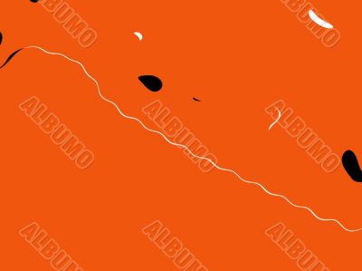 Orange artwork abstract