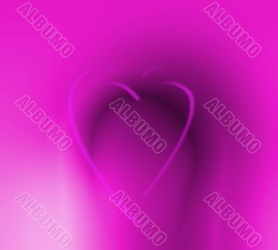 Gentle pink hearts