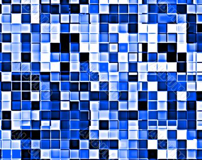 Shiney blue tiles background