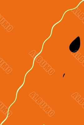 Orange pure abstract