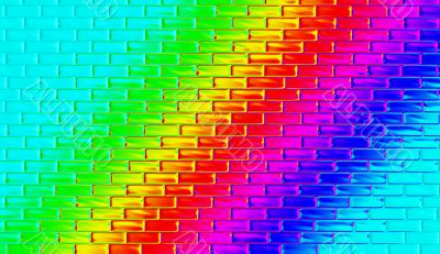 Rainbow wall