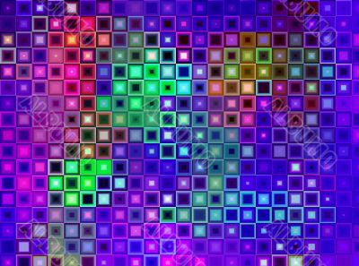 Colourful squared background