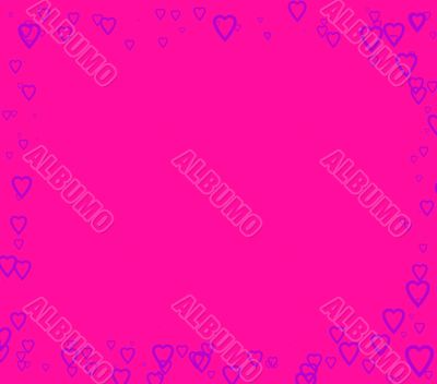 love hearts border