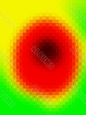 through coloured glass