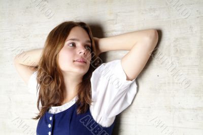 woman thinks