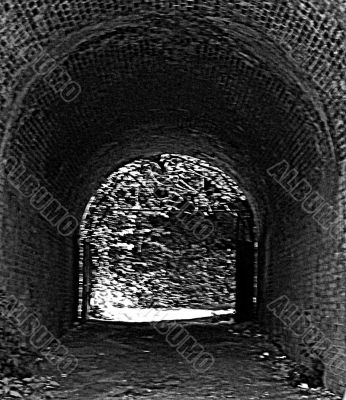 Gothic tunnel abstract