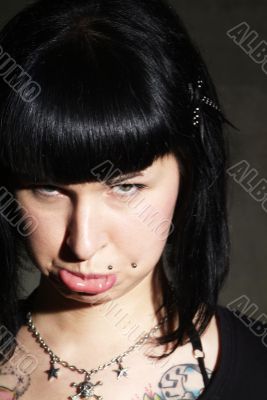 insulted woman