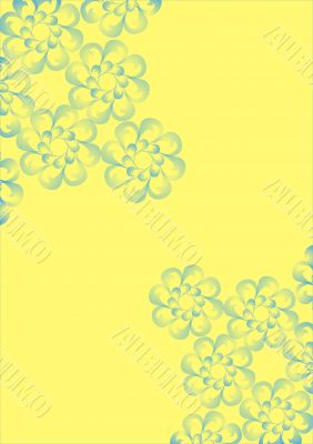 Flowers On A Yellow Background