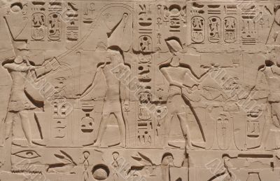 Luxor temple Hieroglyphic