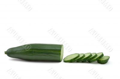 sliced cucumber