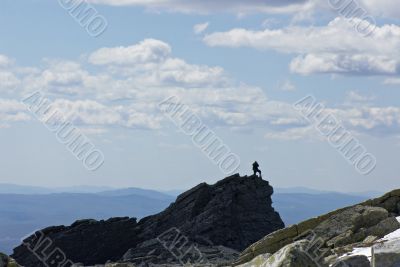 At the top of world