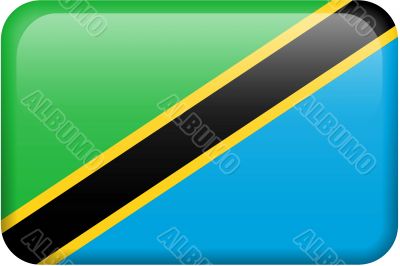 Tanzania Flag Button