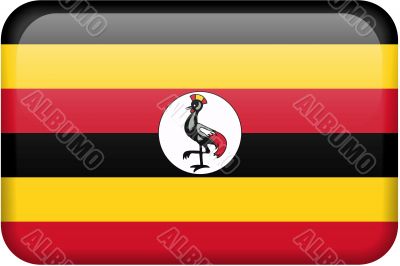 Uganda Flag Button