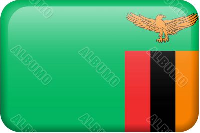 Zambia Flag Button