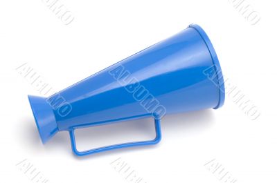 Blue megaphone