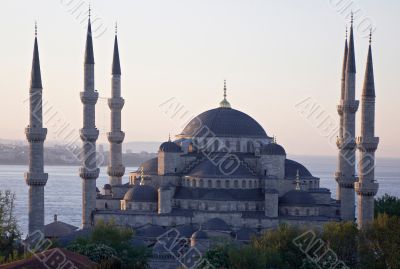 Main mosque of Istanbul - Sultan Ahmet camii.