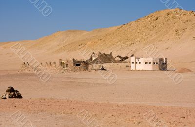 ruins in desert