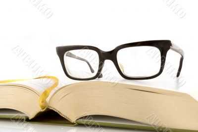 reading a book