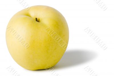 one yellow apple