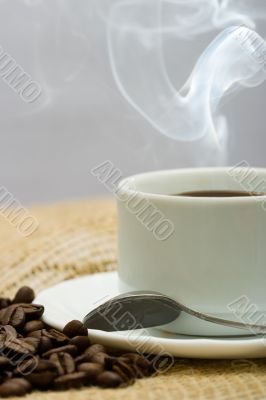 cup of hot coffee