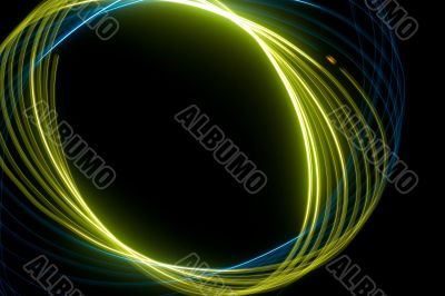 abstract green spiral