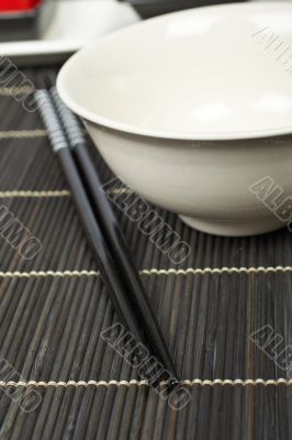 Oriental table setting