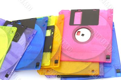 color floppy disk