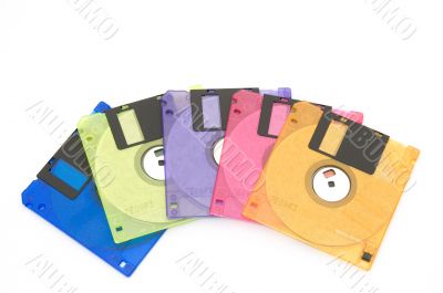 color floppy disk