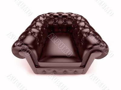 Leather royal armchair