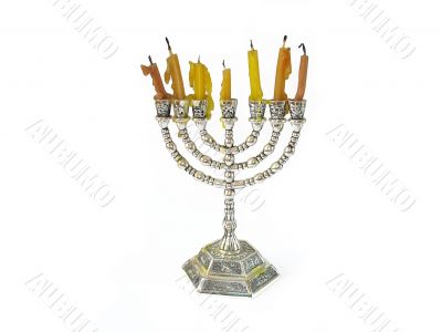 Menorah jewish Candles