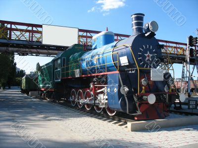 Old train locomotive