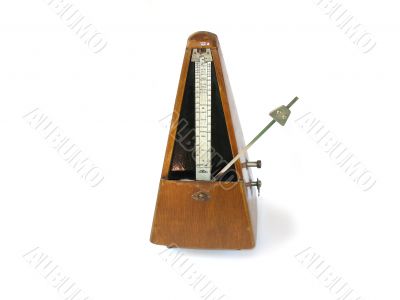 musical metronome on a white background