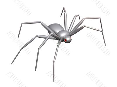 3d spider of their chromeplated metal