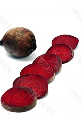 Beet isolated in white background