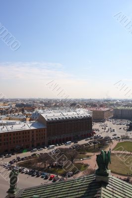 Russia, Saint-Petersburg, View of Isaac Square