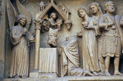 Reims - Cathedral, detail