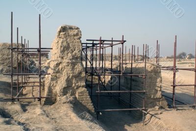 Big ruined palace in Gaochanmg, China
