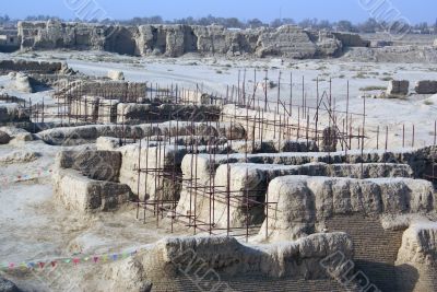 Palace in Gaochang, Silk road, China